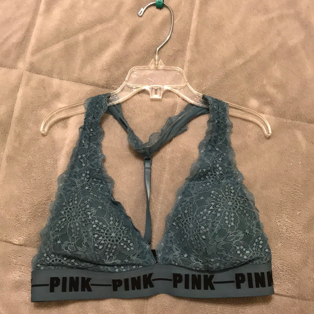 Unlined lace halter bralette from PINK